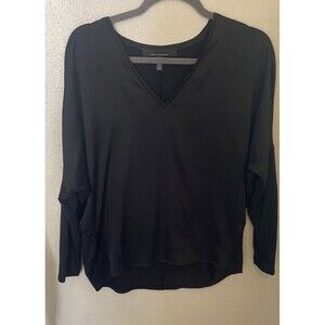 WHITE HOUSE BLACK MARKET WOVEN BACK LONG SLEEVE TUNIC Top Small